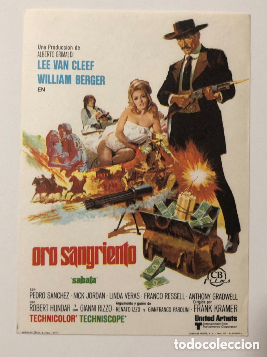 Cine: Programa oro sangriento Lee Van Cleef A17 - Foto 1