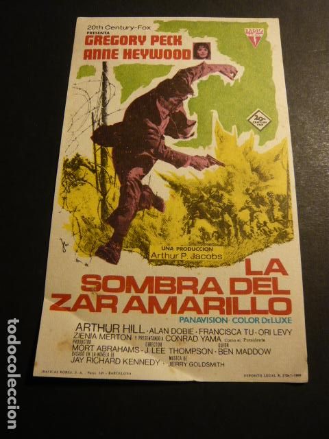 Cine: LAS SOMBRA DEL ZAR AMARILLO PROGRAMA DE MANO SIN PUBLICIDAD - Foto 1