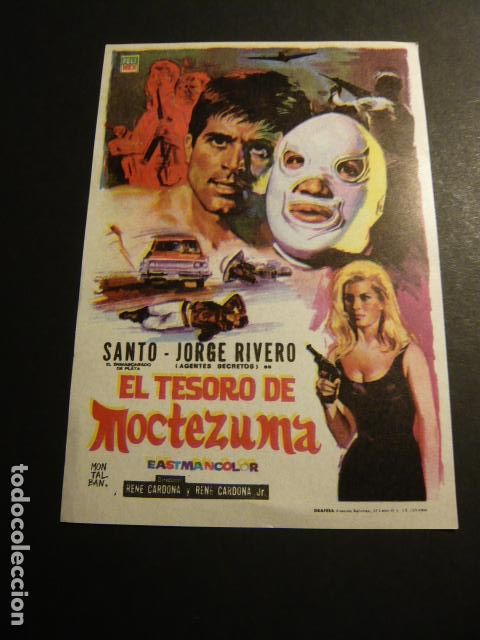 Cine: EL TESORO DE MOCTEZUMA PROGRAMA DE MANO SIN PUBLICIDAD - Foto 1