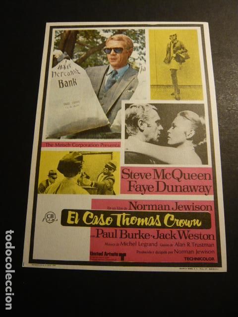 Cine: EL CASO THOMAS CROWN PROGRAMA DE MANO SIN PUBLICIDAD - Foto 1