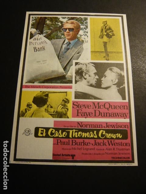 Cine: EL CASO THOMAS CROWN PROGRAMA DE MANO SIN PUBLICIDAD - Foto 1