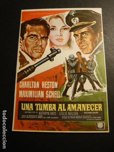 Cine: UNA TUMBA AL AMANECER PROGRAMA DE MANO SIN PUBLICIDAD - Foto 1