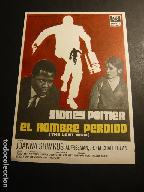 Cine: EL HOMBRE PERDIDO PROGRAMA DE MANO SIN PUBLICIDAD - Foto 1