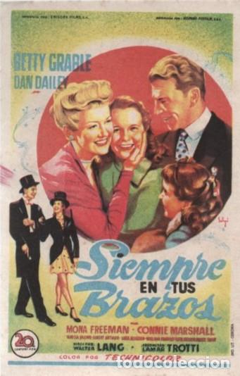 Cine: PROGRAMA DE CINE: SIEMPRE EN TUS BRAZOS PC-10742 - Foto 1