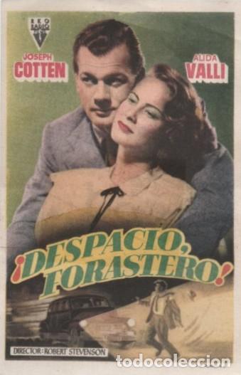 Cine: PROGRAMA DE CINE: &iexcl;DESPACIO FORASTERO! PC-10744 - Foto 1