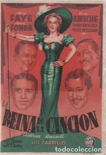 Cine: PROGRAMA DE CINE: LA REINA DE LA CANCI&Oacute;N PC-10754 - Foto 1