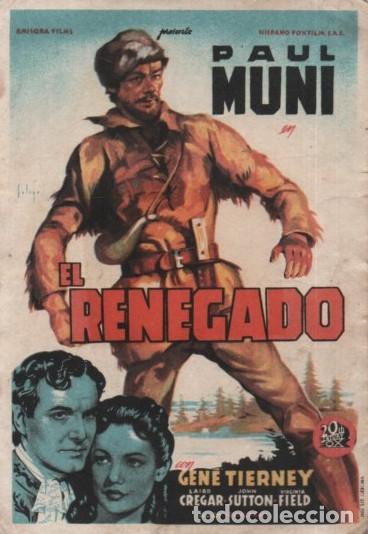 Cine: PROGRAMA DE CINE: EL RENEGADO PC-10757 - Foto 1