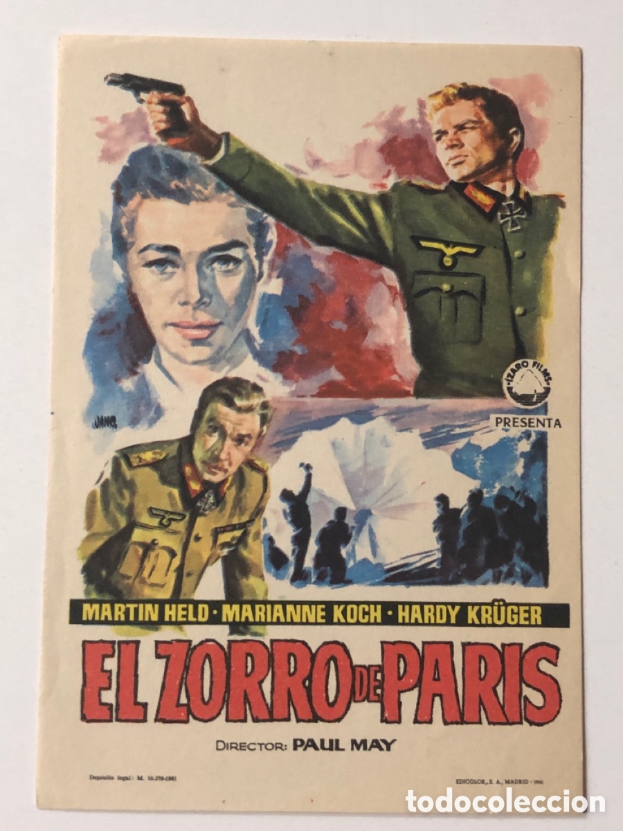 Cine: Programa el zorro de paris Martin Held A24 - Foto 1