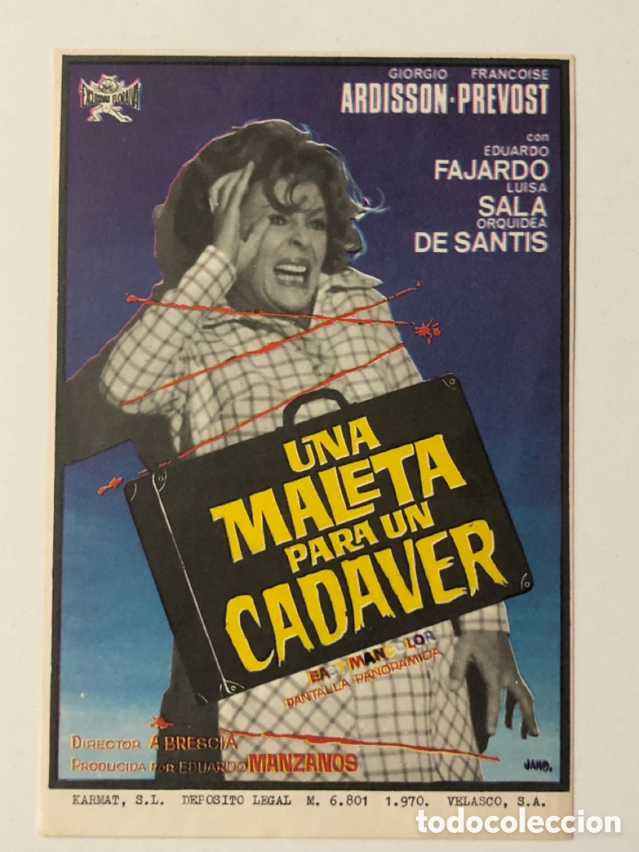 Cine: Programa una maleta para un cadaver Giorgio Ardisson A24 - Foto 1