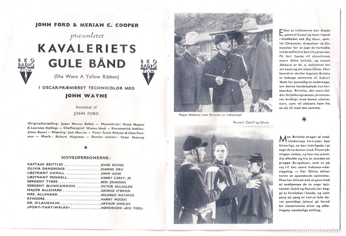 Cine: PTCC 821 LA LEGION INVENCIBLE PROGRAMA LIBRITO DANES JOHN WAYNE JOHN FORD - Foto 2