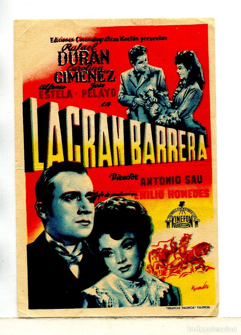 Cine: LA GRAN BARRERA, con Rafael Dur&aacute;n. - Foto 1