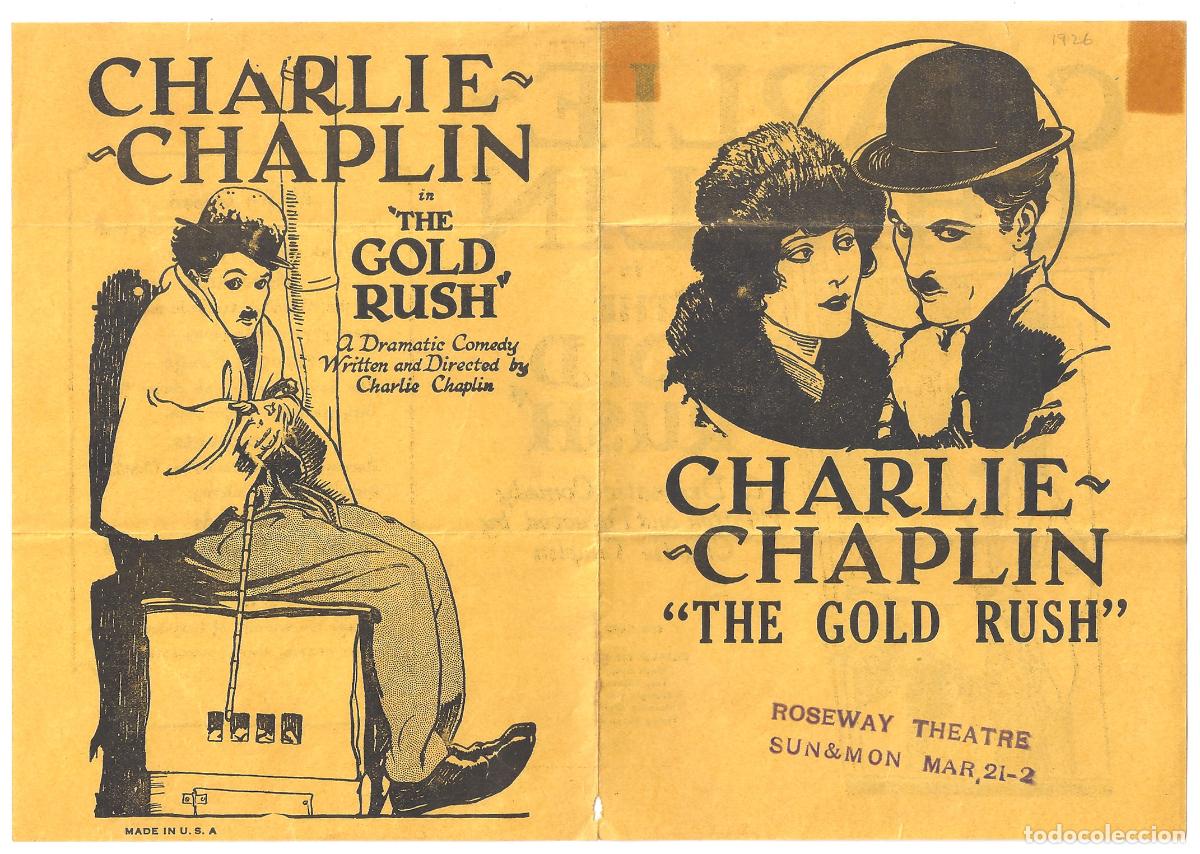 Cine: PTCC7 26 LA QUIMERA DEL ORO PROGRAMA DOBLE AMERICANO CHARLES CHAPLIN - Foto 3