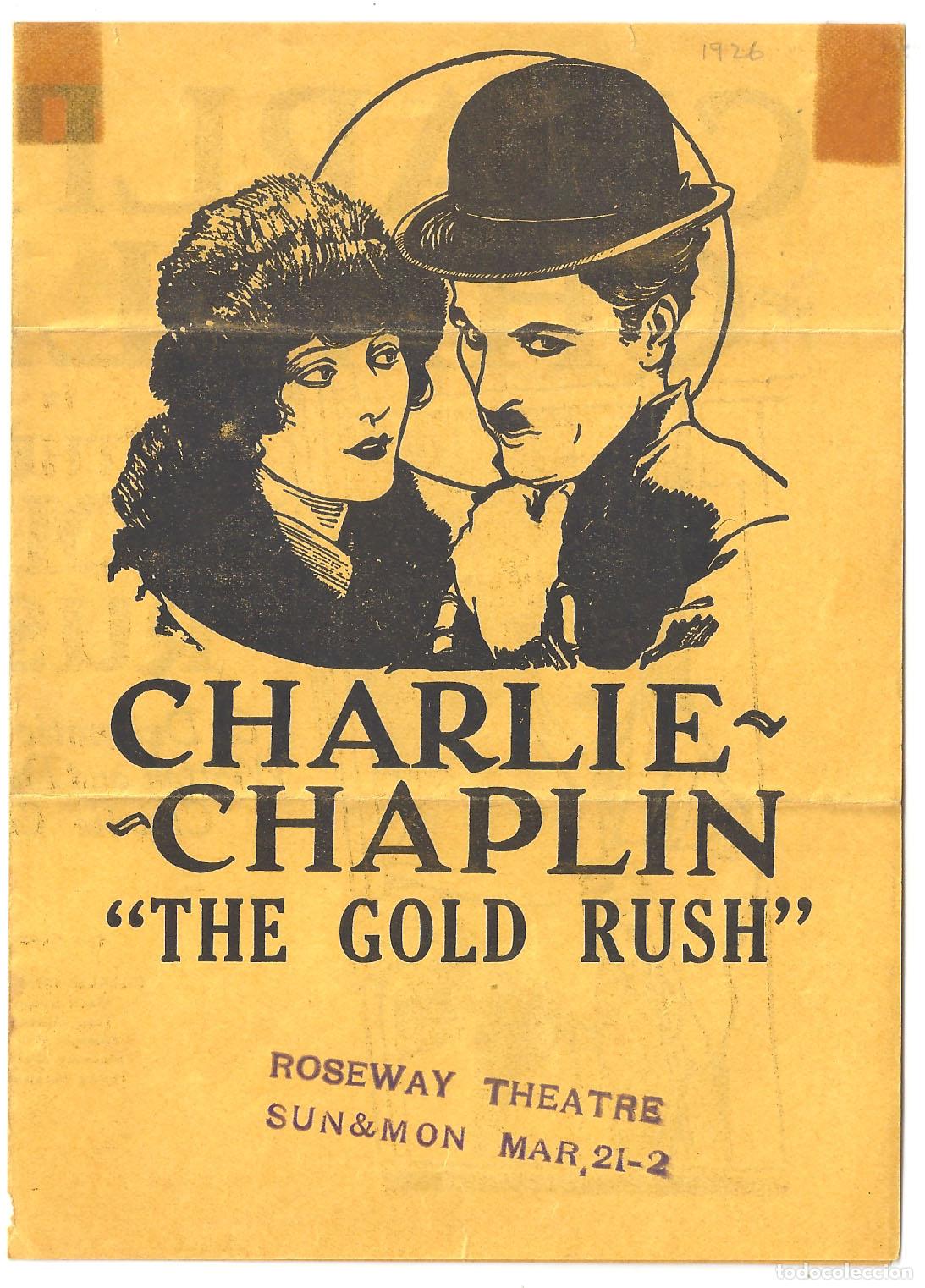Cine: PTCC7 26 LA QUIMERA DEL ORO PROGRAMA DOBLE AMERICANO CHARLES CHAPLIN - Foto 1