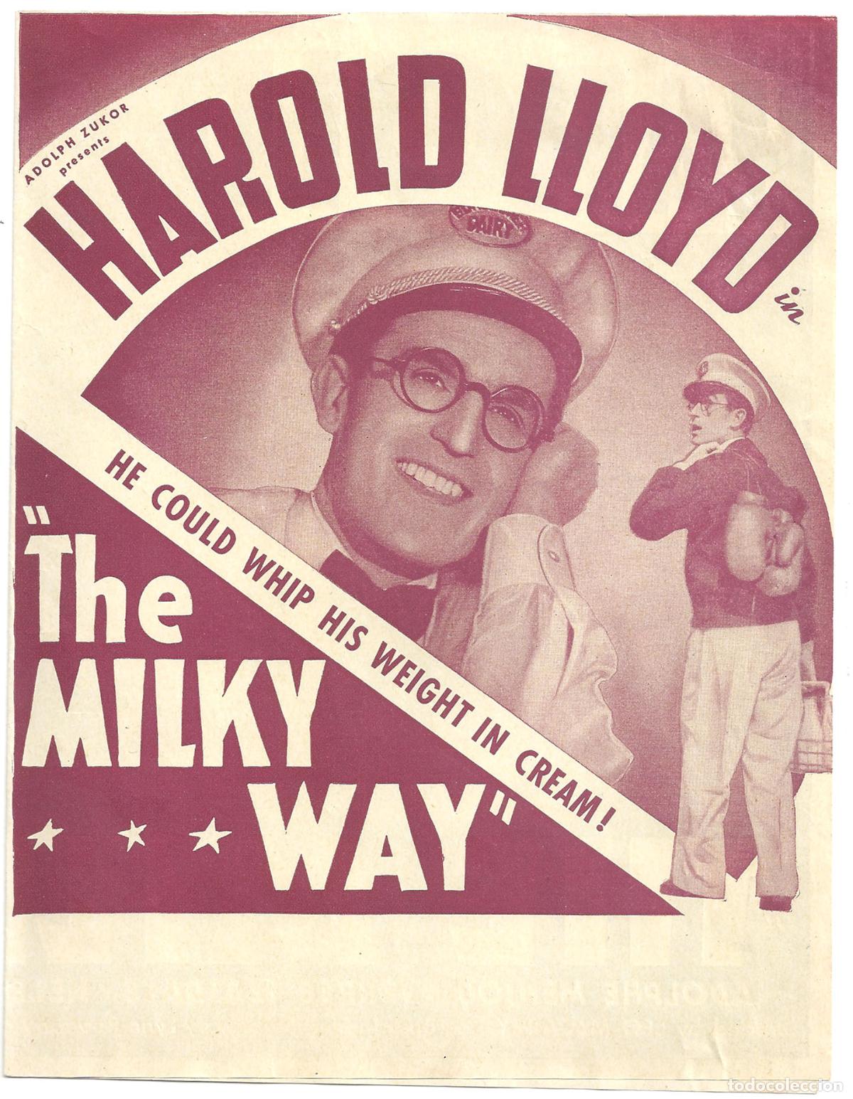 Cine: PTCC7 26 LA VIA LACTEA PROGRAMA DOBLE AMERICANO HAROLD LLOYD - Foto 1