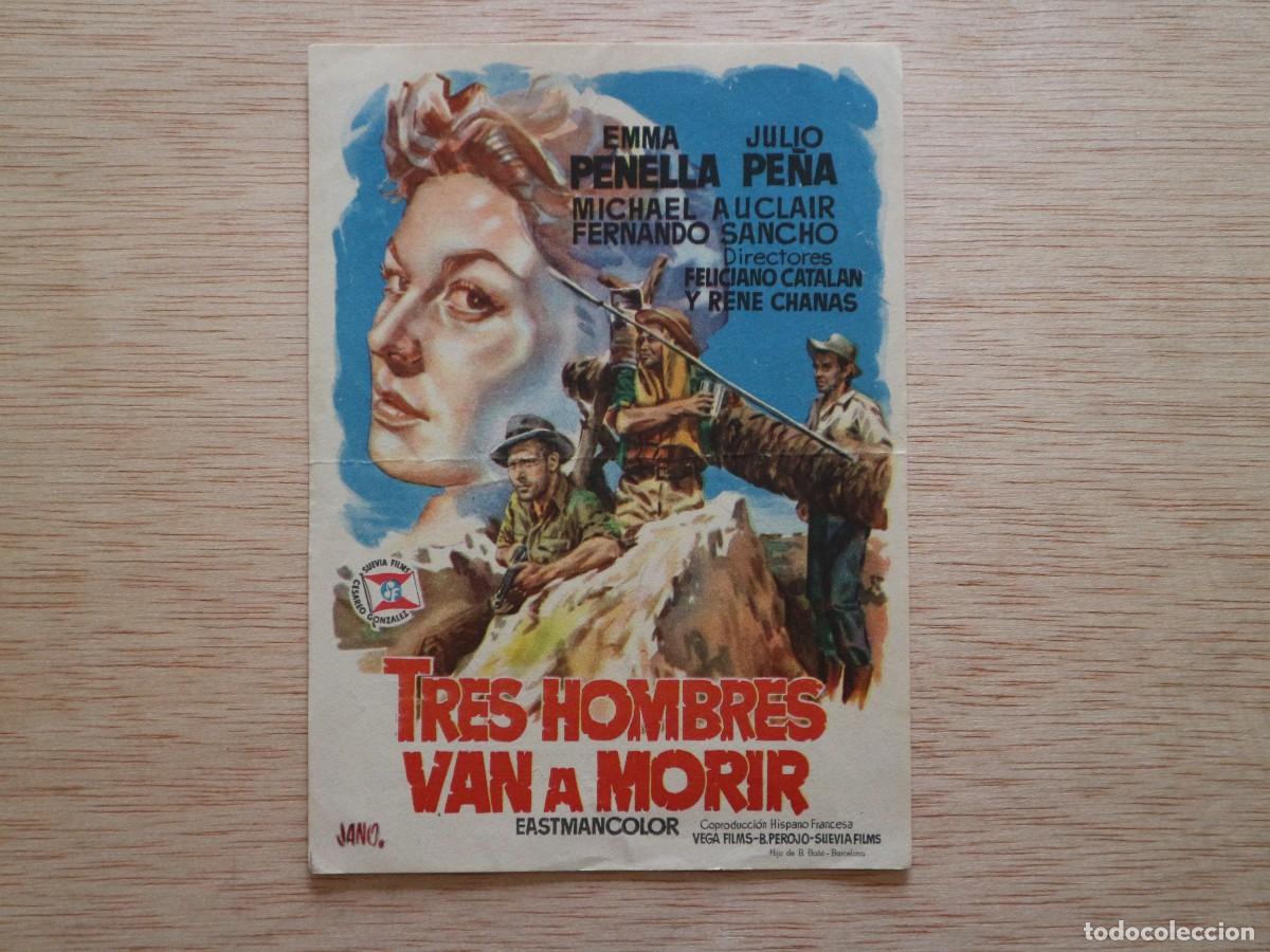 Cine: PROGRAMA DE CINE TRES HOMBRES VAN A MORIR CON PUBLICIDAD - Foto 1