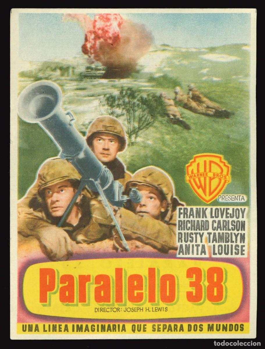 Cine: PARALELO 38 / PROGRAMA DE CINE CON PUBLICIDAD EN TRASERA (B&Eacute;LICO) - Foto 1