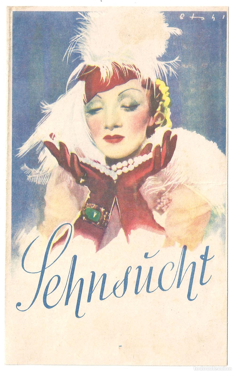 Cine: PTCC2 38 DESEO PROGRAMA DOBLE ALEMAN GARY COOPER MARLENE DIETRICH - Foto 1