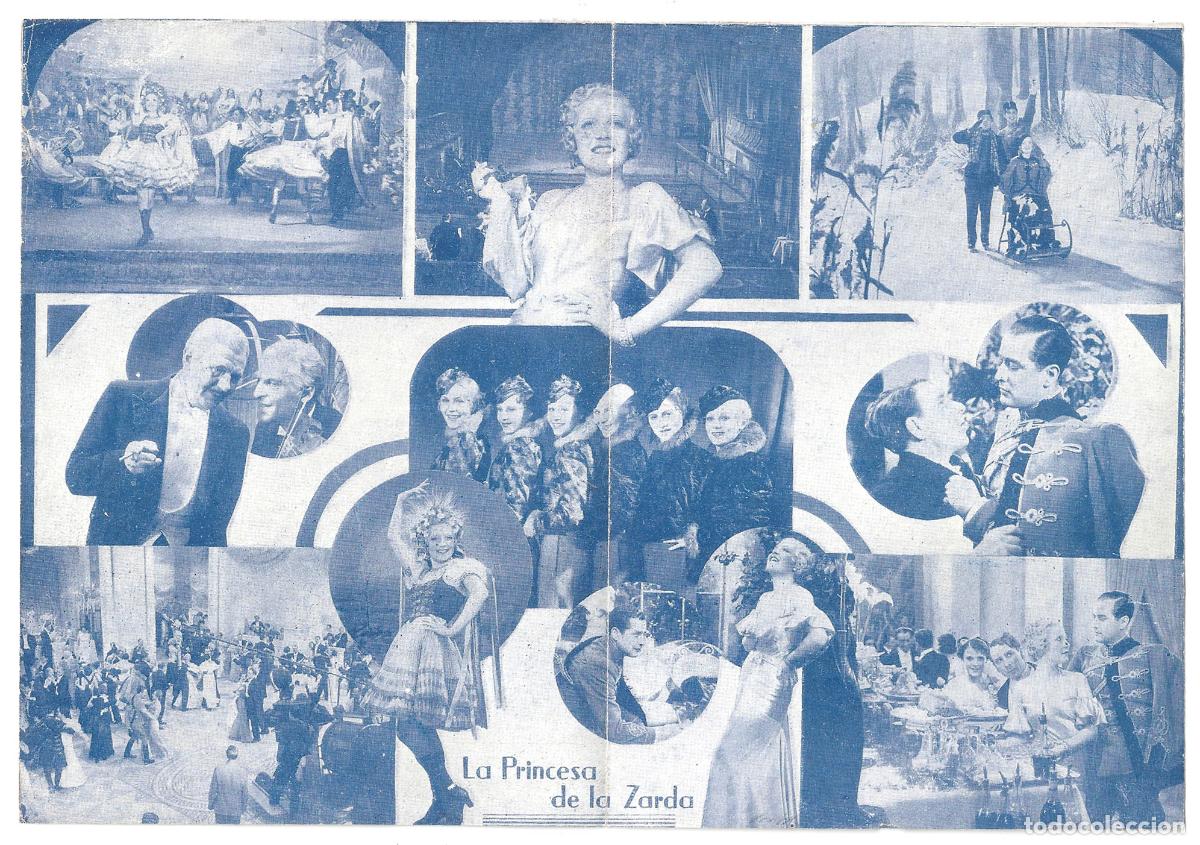 Cine: PTCC 826 LA PRINCESA DE LA ZARDA PROGRAMA DOBLE UFA MARTHA EGGERTH HANS SHONKER - Foto 2