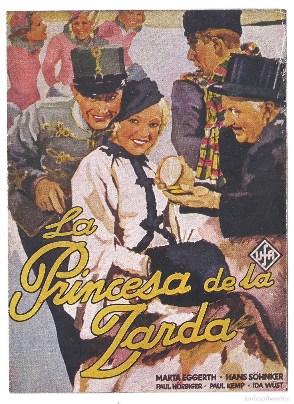 Cine: PTCC 826 LA PRINCESA DE LA ZARDA PROGRAMA DOBLE UFA MARTHA EGGERTH HANS SHONKER - Foto 1