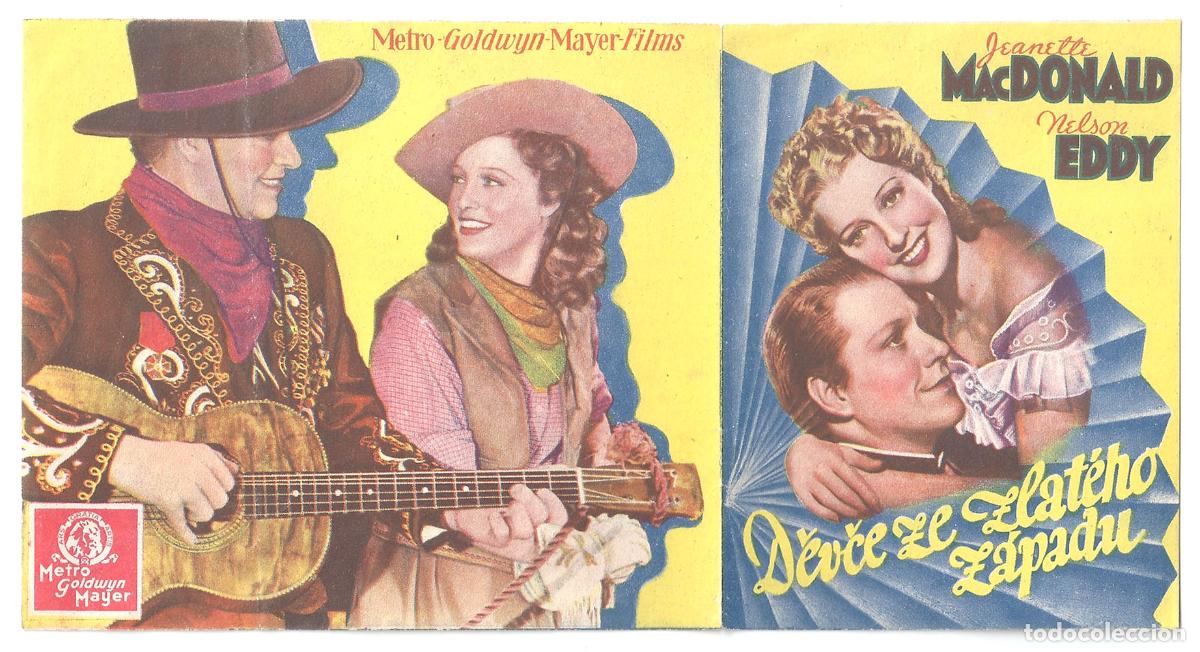 Cine: PTCC 819 CIUDAD DEL ORO PROGRAMA DOBLE CHECOSLOVACO JEANETTE MACDONALD NELSON EDDY - Foto 3