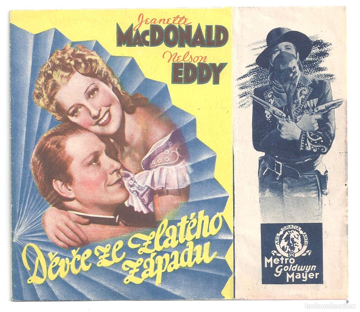 Cine: PTCC 819 CIUDAD DEL ORO PROGRAMA DOBLE CHECOSLOVACO JEANETTE MACDONALD NELSON EDDY - Foto 1
