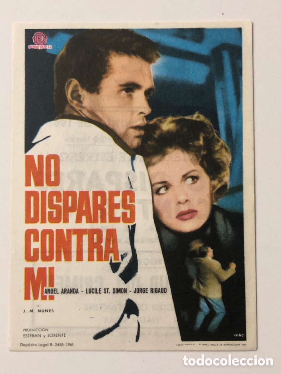  Foglietti di film di film antichi di cinema: Programa no dispares contra mi &aacute;ngel aranda con publicidad cine Rex Castellon A24V3