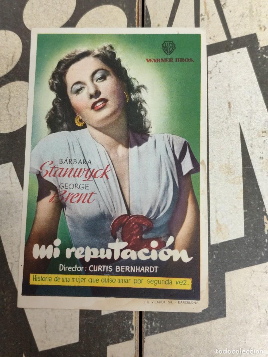  Foglietti di film di film antichi di cinema: Mi reputaci&oacute;n con publicidad Cine Echegaray M&aacute;laga