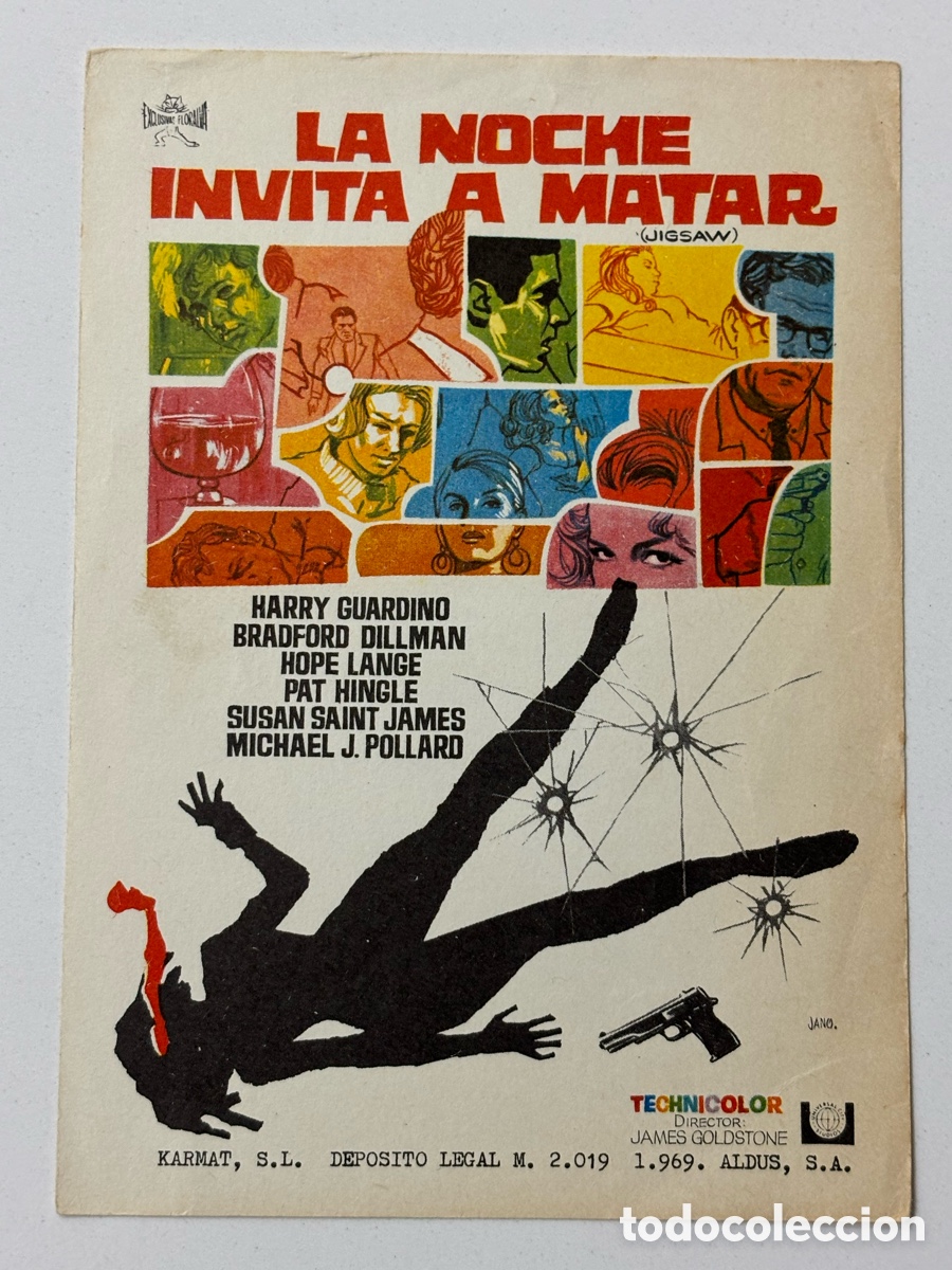 Cine: Programa La noche invita a matar Harry Guardino A24V5 - Foto 1