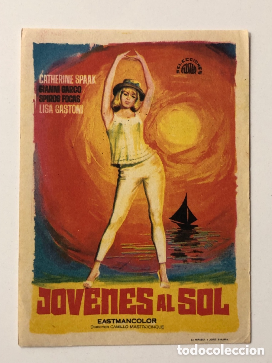  Foglietti di film di film antichi di cinema: Programa jovenes al sol Catherine spaak A24V5