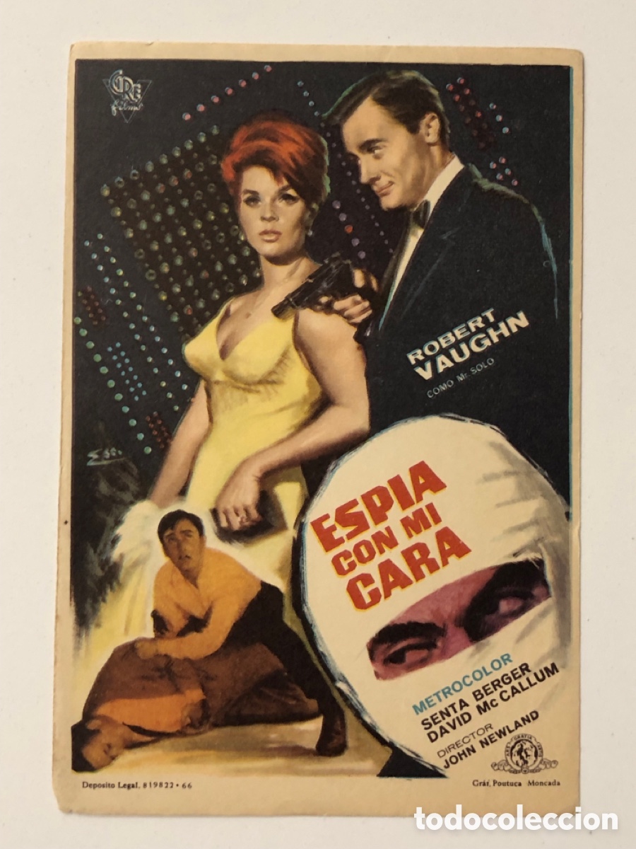  Foglietti di film di film antichi di cinema: Programa esp&iacute;a con mi cara Robert Vaughn A24V6