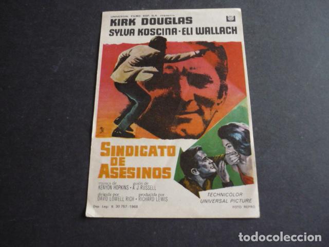 Cine: SINDICATO DE ASESINOS PROGRAMA DE MANO SIN PUBLICIDAD - Foto 1