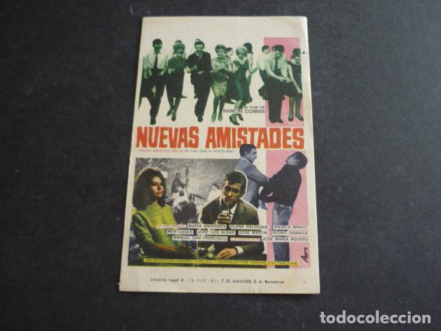 Cine: NUEVAS AMISTADES PROGRAMA DE MANO SIN PUBLICIDAD - Foto 1
