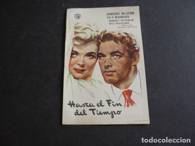 Cine: HASTA EL FIN DEL TIEMPO PROGRAMA DE MANO SIN PUBLICIDAD - Foto 1