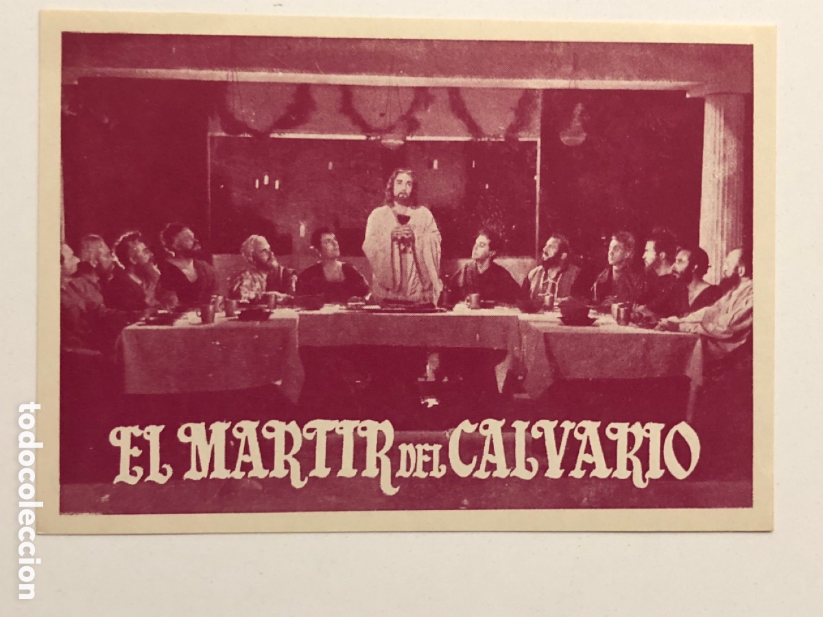 Folhetos de m&atilde;o de filmes antigos de cinema: Programa el martir del calvario Enrique Rambal A13