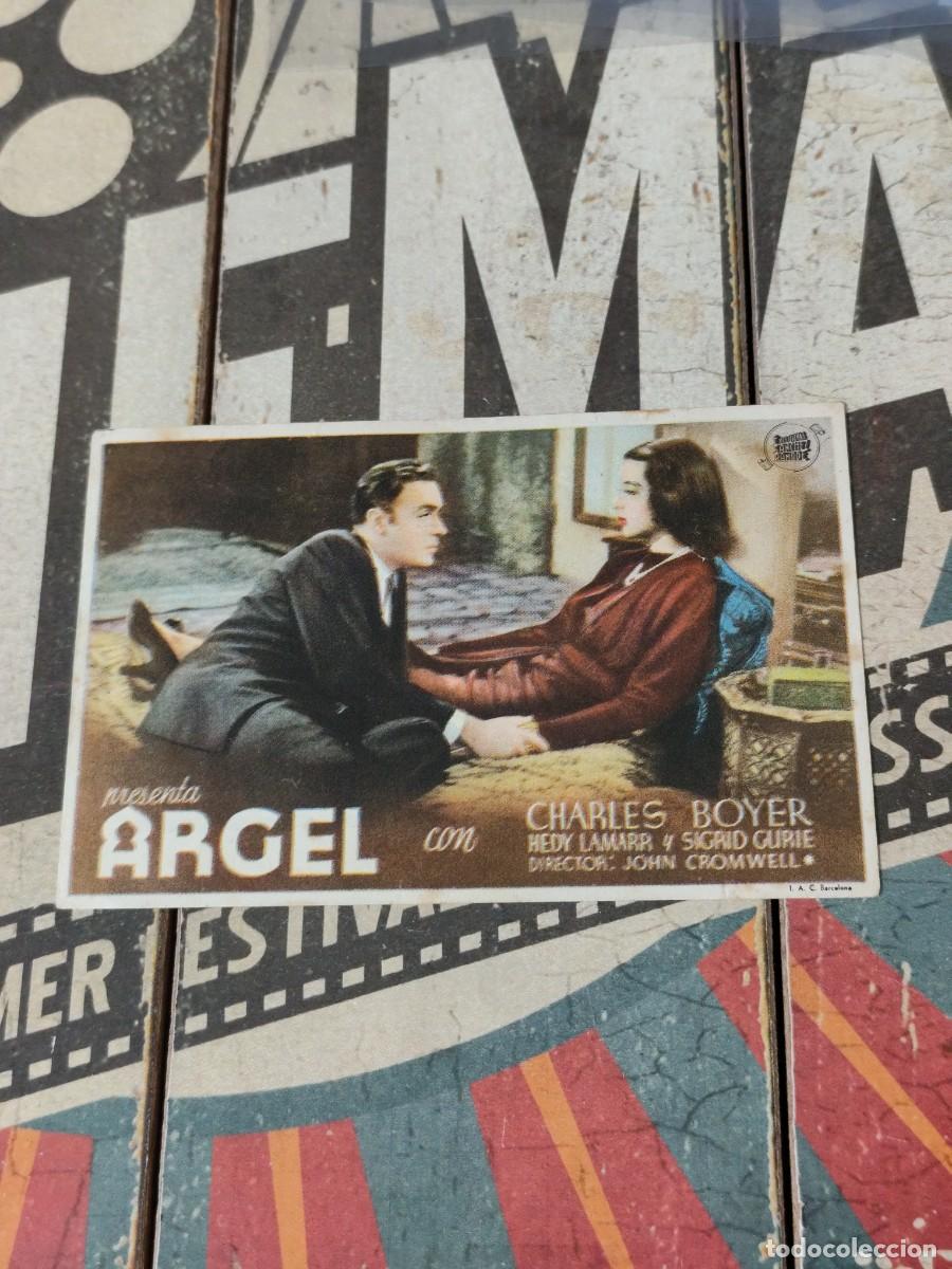 Folhetos de m&atilde;o de filmes antigos de cinema: Argel con publicidad Cine Victoria