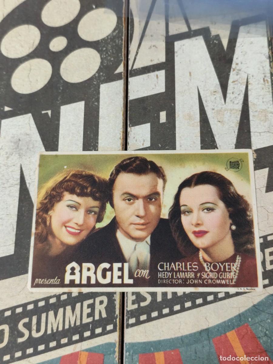 Folhetos de m&atilde;o de filmes antigos de cinema: Argel con publicidad Cine Victoria