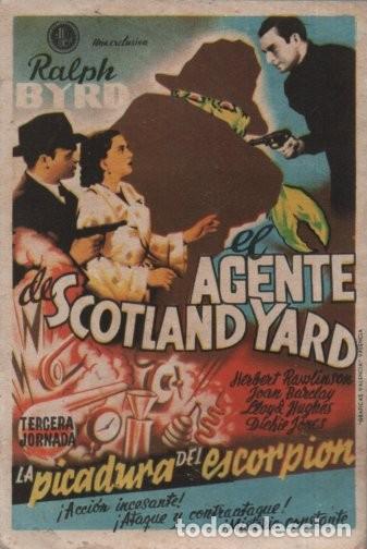 Cine: PROGRAMA DE CINE: EL AGENTE DE SCOTLAND YARD PC-10768 - Foto 1