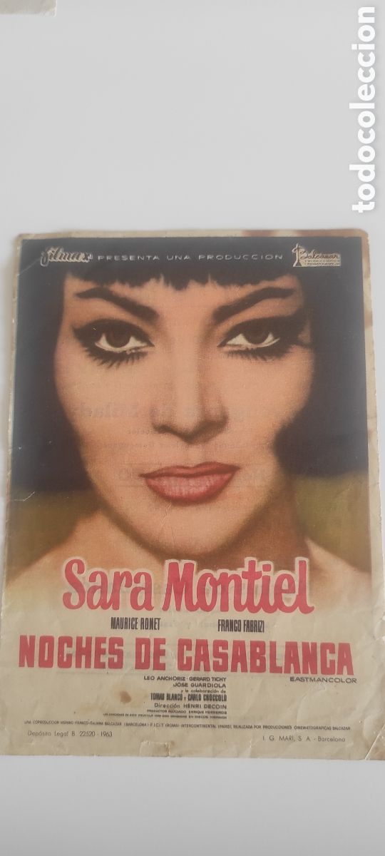 Cine: 6 programas de mano originales de Sara Montiel. - Foto 2