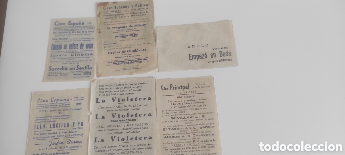 Cine: 6 programas de mano originales de Sara Montiel. - Foto 5