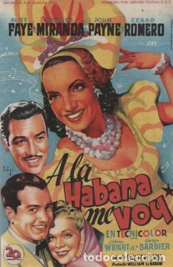 Cine: PROGRAMA DE CINE: A LA HABANA ME VOY PC-10790 - Foto 1