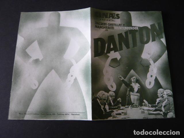 Cine: DANTON PROGRAMA DE MANO DOBLE SIN PUBLICIDAD - Foto 1