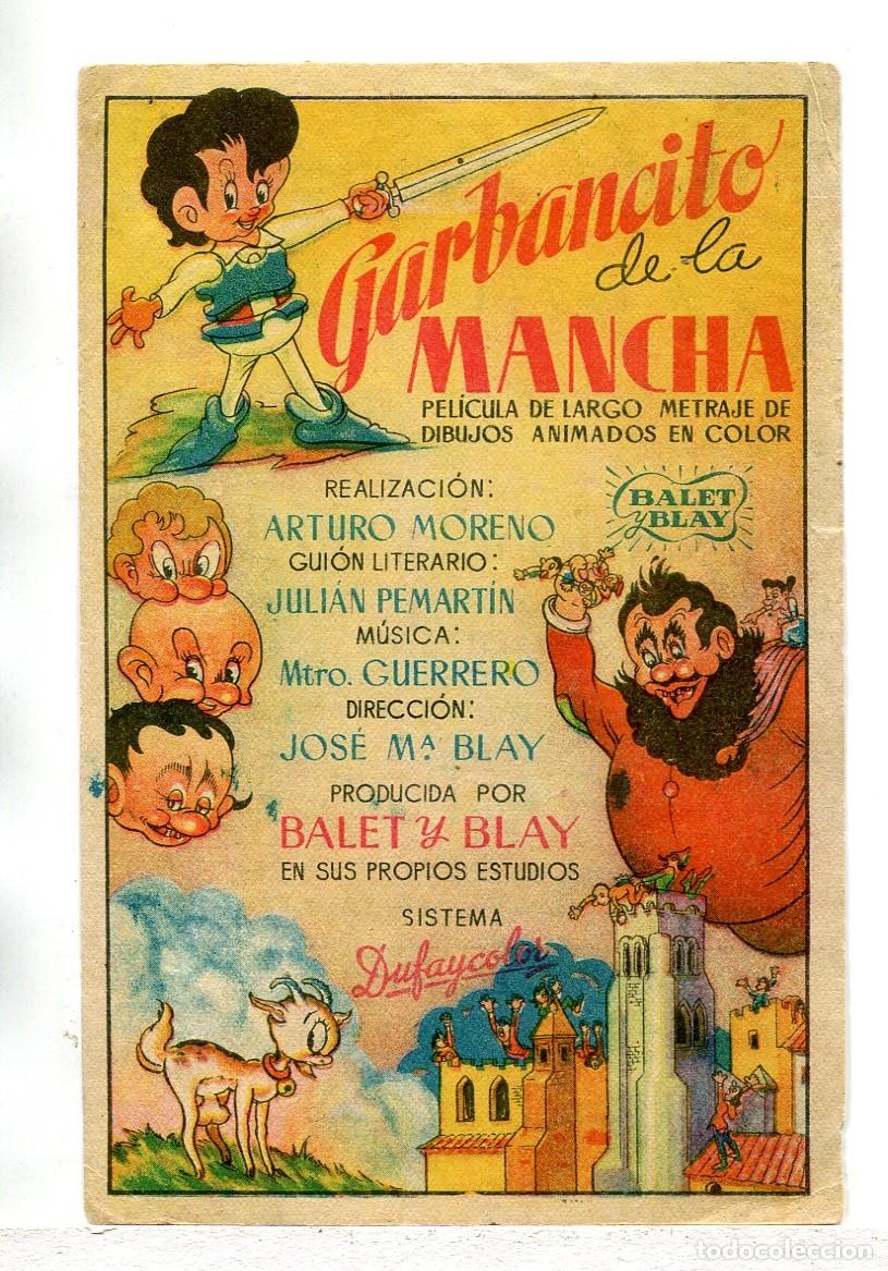 Cine: GARBANCITO DE LA MANCHA. Dibujos animados. - Foto 1