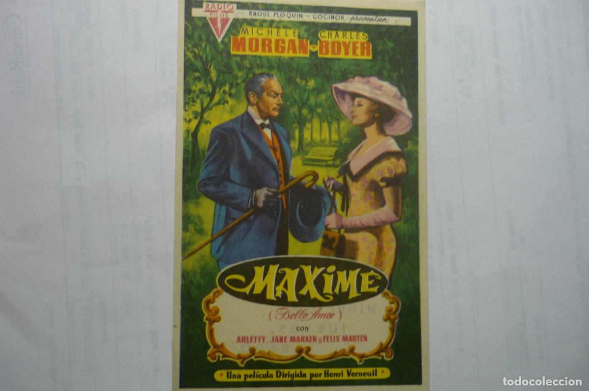 Cine: PROGRAMA MAXIME CHARLES BOYER PUBLICIDAD KURSAAL REUS - Foto 1