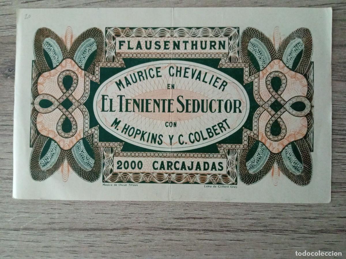 Cine: EL TENIENTE SEDUCTOR, MAURICE CHEVALIER - Foto 2