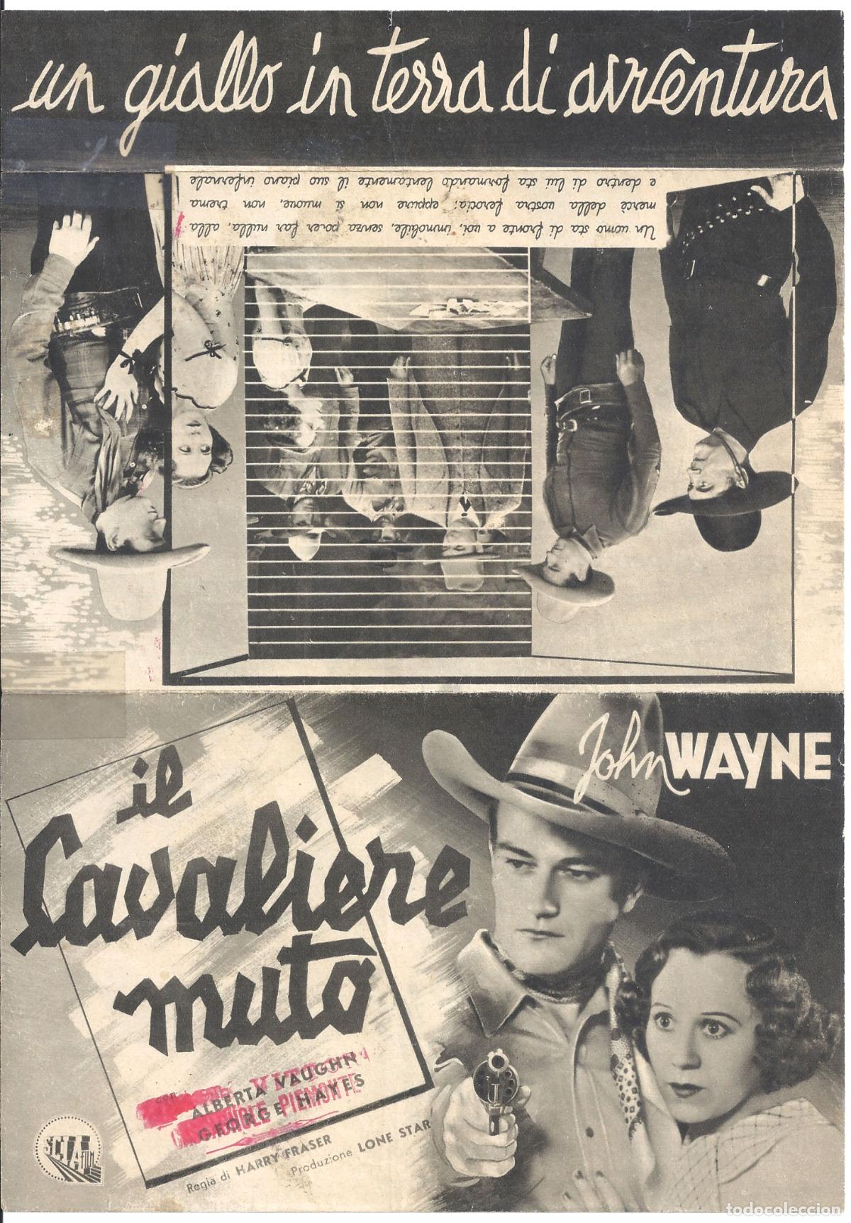 Cine: PTCC 827 RANDY RIDES ALONE PROGRAMA DOBLE ITALIANO JOHN WAYNE - Foto 2