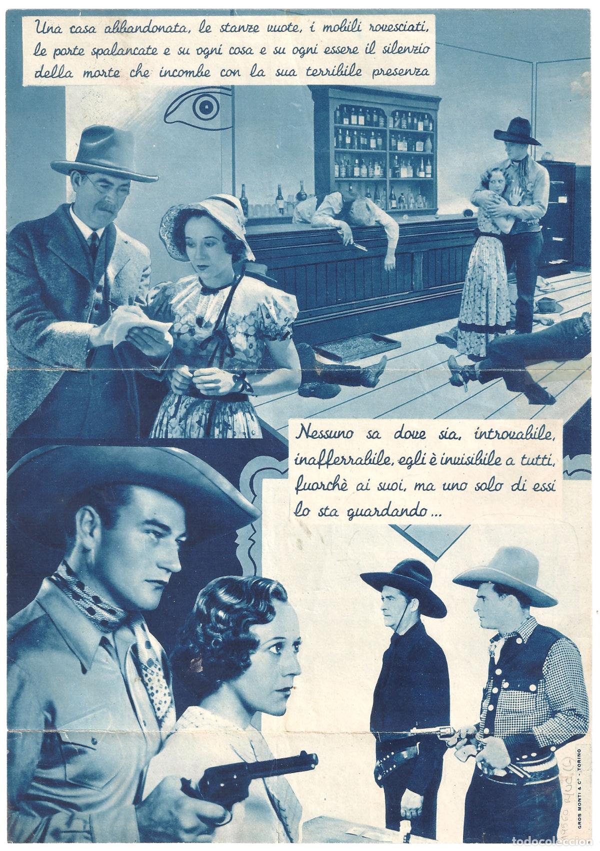 Cine: PTCC 827 RANDY RIDES ALONE PROGRAMA DOBLE ITALIANO JOHN WAYNE - Foto 3