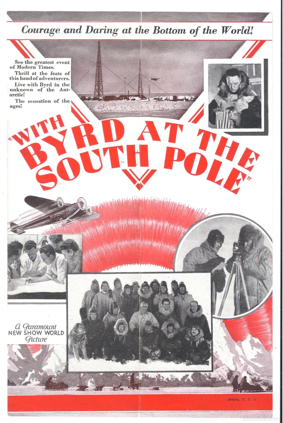 Cine: PTCC 827 CON BYRD EN EL POLO SUR PROGRAMA DOBLE AMERICANO RICHARD E. BYRD - Foto 3