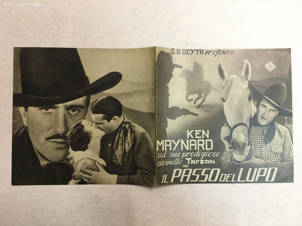 Cine: PTCC 827 RANGE LAW PROGRAMA DOBLE ITALIANO KEN MAYNARD - Foto 2