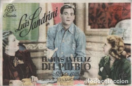 Cine: PROGRAMA DE CINE: EL M&Aacute;S INFELIZ DEL PUEBLO PC-10800 - Foto 1