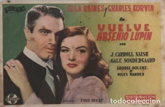 Cine: PROGRAMA DE CINE: VUELVE ARSENIO PC-10821 - Foto 1